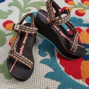 SOLD Granola Platform Sandals